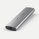 Enclosure vorago m.2 sata nvme ssd tipo c gris sdd-400