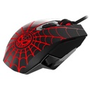 Mouse óptico de 7 botones para videojuegos spiderman xtech xtm-m520sm ajustable de hasta 2400dpi