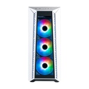 Gabinete cooler master mb520 argb, midi-tower, atx, eatx, micro atx, mini itx, ventana lateral, 4x vent 120mm, blanco