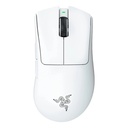 Razer deathadder v3 pro - ratón - ergonómico - diestro - óptico - 5 botones - inalámbrico - usb, bluetooth - blanco
