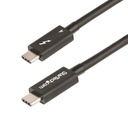 StarTech.com Cable Thunderbolt 4 Macho - Thunderbolt 4 Macho, 40 Gbit/s, 1 Metro, Negro