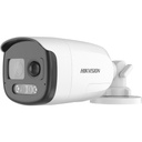 Camara hikvision colorvu 2ce12df3t, tipo bala, turbohd, 2mp, lente 2.8 mm, 40 mts luz blanca, sirena estrobo rojo azul, ip67, au