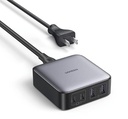 Cargador de escritorio de 65w | 4 puertos de carga rápida | 2 usb-c | 2 usb-a | tecnología gan ii +sic | power delivery 3.0 | quick charge 4.0 | chip confiable y carga inteligente | optimiza la experiencia de carga.