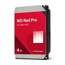 Disco duro interno wd red pro 4tb 3.5 escritorio sata3 6gb s 256mb 7200rpm 24x7 hotplug nas 1-16 bahias wd4005ffbx