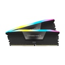 Memoria dimm ddr5 corsair cmh64gx5m2b6400c32 64gb 6400mhz 2x32gb vengeance rgb negro cl32-84