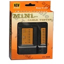 Probador de cable de red rj45 y rj11 xcase con indicador led baterias aaa incluidas color negro/amarillo