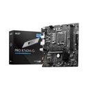 Tarjeta Madre MSI PRO B760M-G S-1700 2x DDR4 4800 HDMI DisplayPort D-sub 2x M.2 Micro ATX
