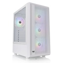 Gabinete thermaltake s200 plus tg argb snow midi tower, 4x ventiladores, blanco