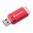 Memoria usb verbatim 32gb usb tipo a, 2.0, color rojo con blanco