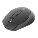 Mouse Manhattan Óptico 190343, Inalámbrico, RF Inalámbrico, 1600 DPI, Negro