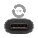 Cable manhattan usb-c 2.0 alta velocidad 1m color negro