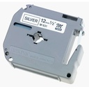 Cinta Brother M931 Negro sobre Plata, 12mm x 8m