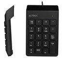 Acteck Teclado Numérico TN220, Alámbrico, USB, Negro
