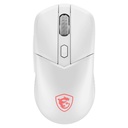 Mouse Optico Msi Versa 300, 6 Botones, 8000 Dpi, Rf Wireless, Bluetooth, Blanco