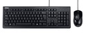Kit De Teclado Y Mouse Asus U2000, Alambrico, Usb, Negro