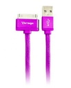 Cable vorago cab-118 usb-apple dock 1 metro rosa bolsa