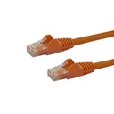 Cable de red 0.5m naranja cat6 ethernet gigabit sin enganches