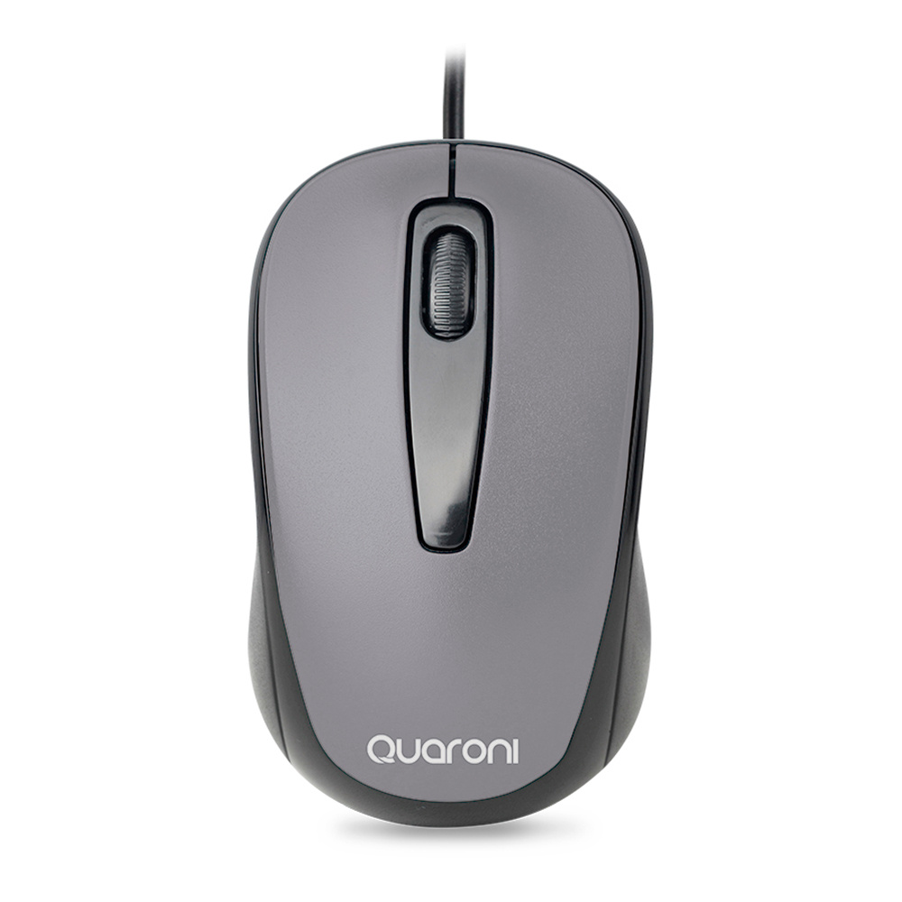 Mouse Quaroni Óptico MAQ02G Alámbrico USB 1200DPI